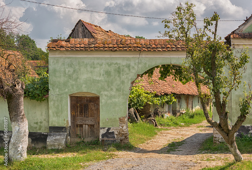 Rural village in Transylvan...