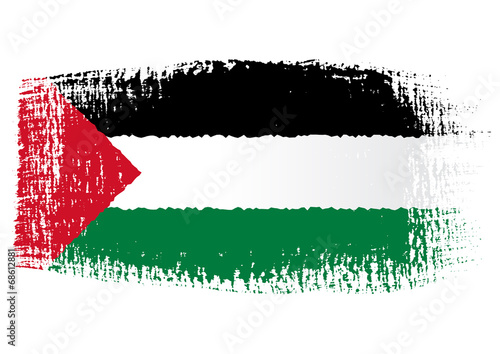 brushstroke flag Palestine