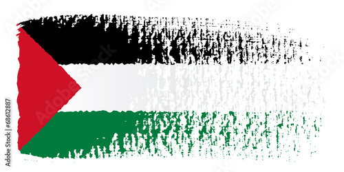 brushstroke flag Palestine
