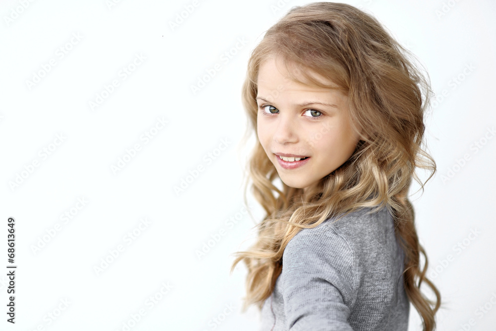 portrait of a beautiful fashion little girl portrait of a beautiful fashion little girl