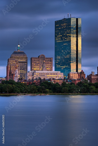 фотографія Blue Gold Boston Sunset
