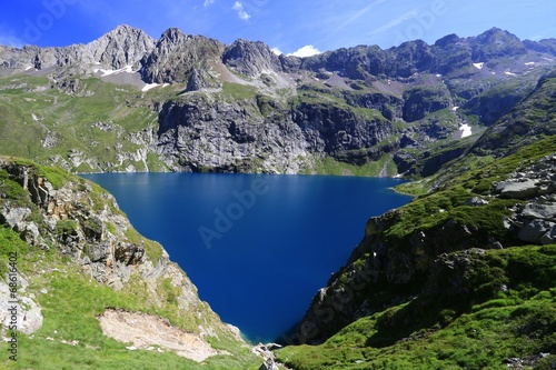 Lac en montagne, paysage