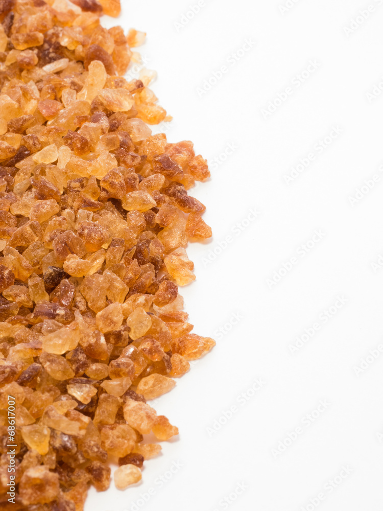 Cane sugar isolated on white, Vertical Cane sugar isolated on white, Vertical