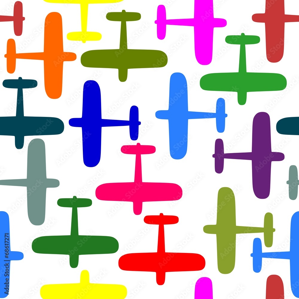 Fototapeta premium TRAMA AEROPLANI COLORI MODIFICABILI