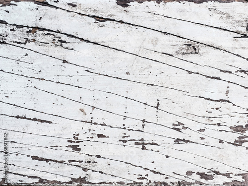 Close up old white wood background.