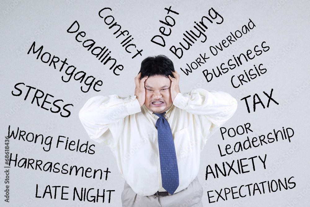 Stressful an obesity businessman 1 Stressful an obesity businessman 1