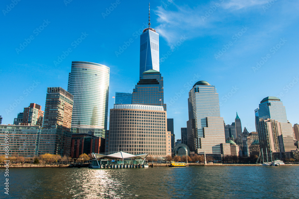Obraz premium Panorama of downtown Manhattan
