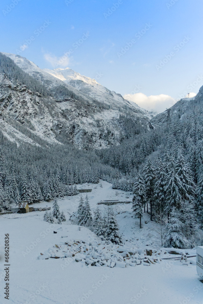 Winter in the mountains Winter in the mountains