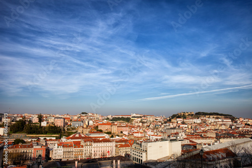 City of Lisbon at Sunset