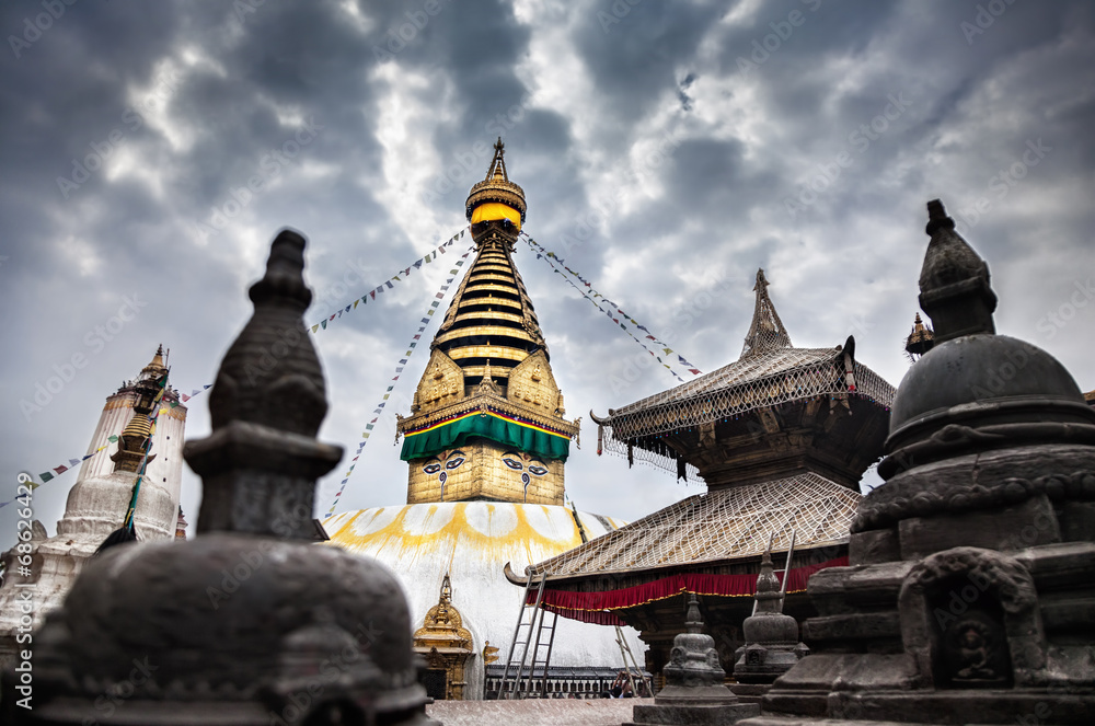 Naklejka premium Swayambhunath stupa