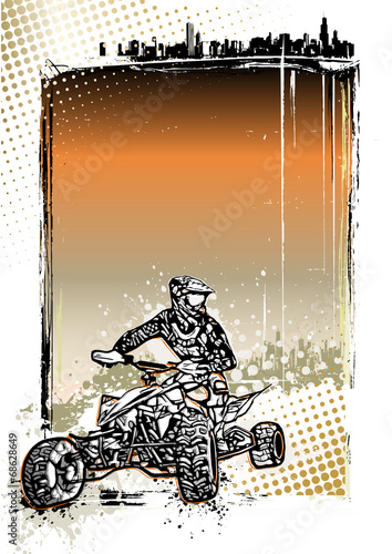 quad bike poster background