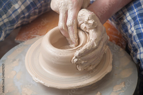 Hands of a potter