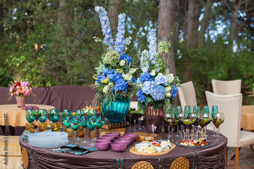 Fototapeta Naklejka Na Ścianę i Meble -  Table setting at a luxury reception