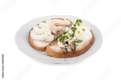 sandwich cream cheese and onions