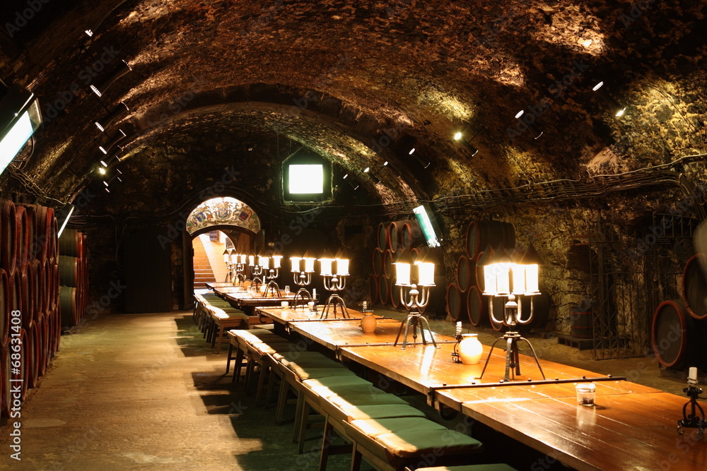 Wine cellar in Tokaj, Hungary