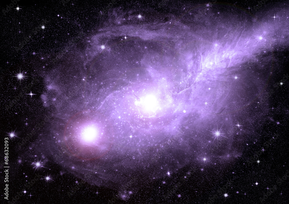 Fototapeta premium galaxy in a free space