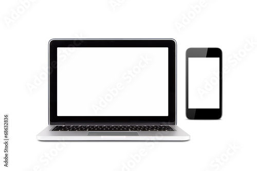 Laptop and Smart Phone