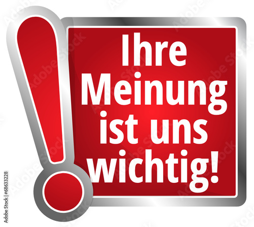 Ihre Meinung ist uns wichtig!