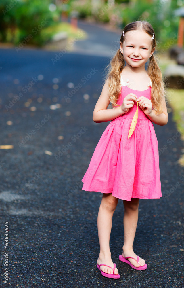 Little girl outdoors Little girl outdoors