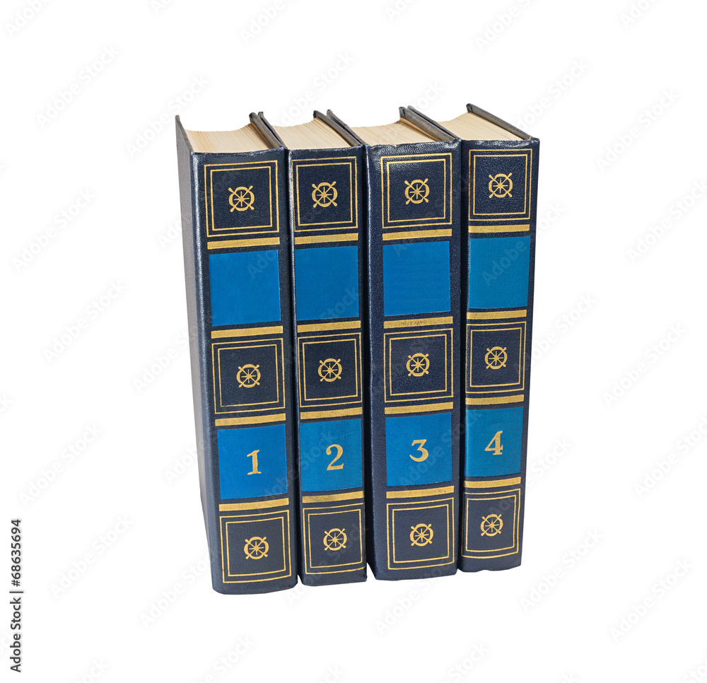Four book volumes
