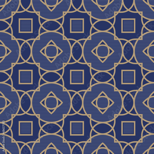 Traditional strict pattern with a geometrical ornament.