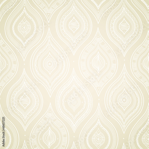 Ornate floral seamless texture in Eastern style.