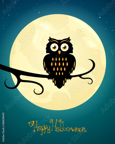 Vector Illustration of a Scary Halloween Design