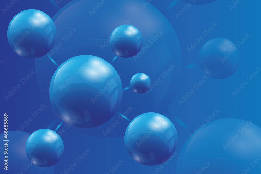 Bright  background with balls