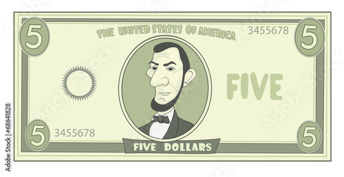 cartoon American dollar