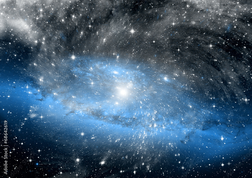 Naklejka galaxy in a free space