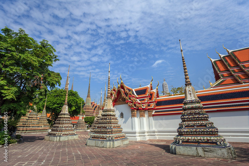 Canvas Print Wat Po temple in Bangkok, Thailand