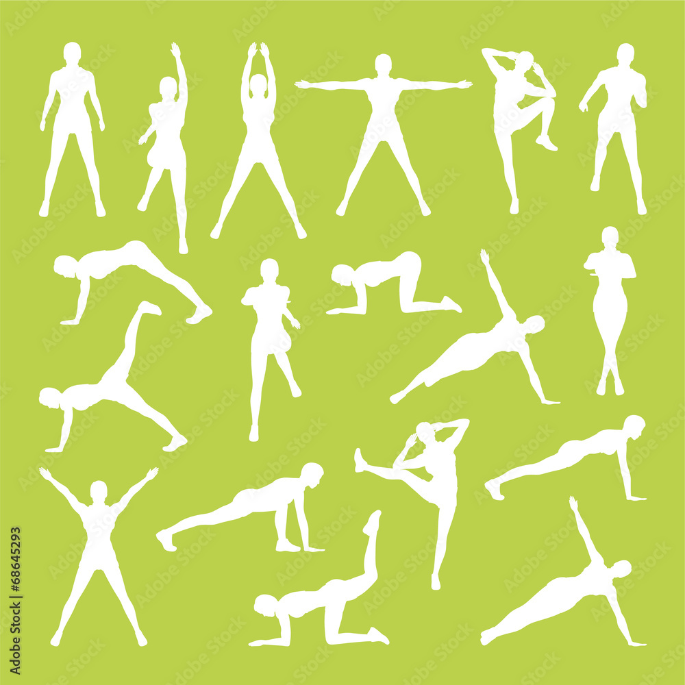 Woman Fitness Vector Woman Fitness Vector