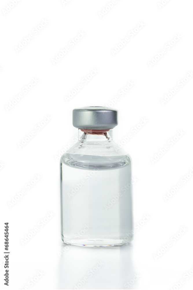 Blank transparent of drug bottle