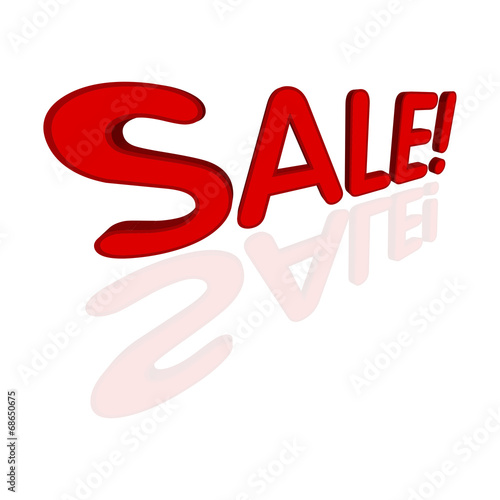 icon sale text 3d