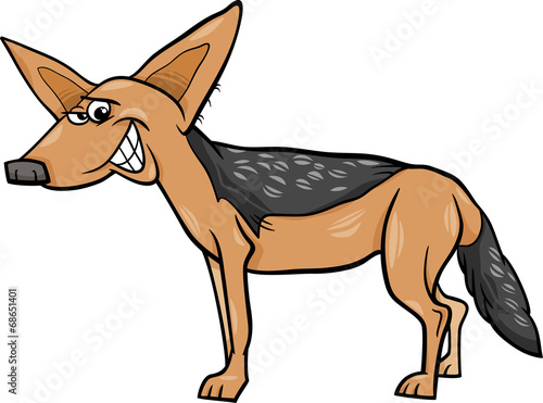jackal animal cartoon illustration photo