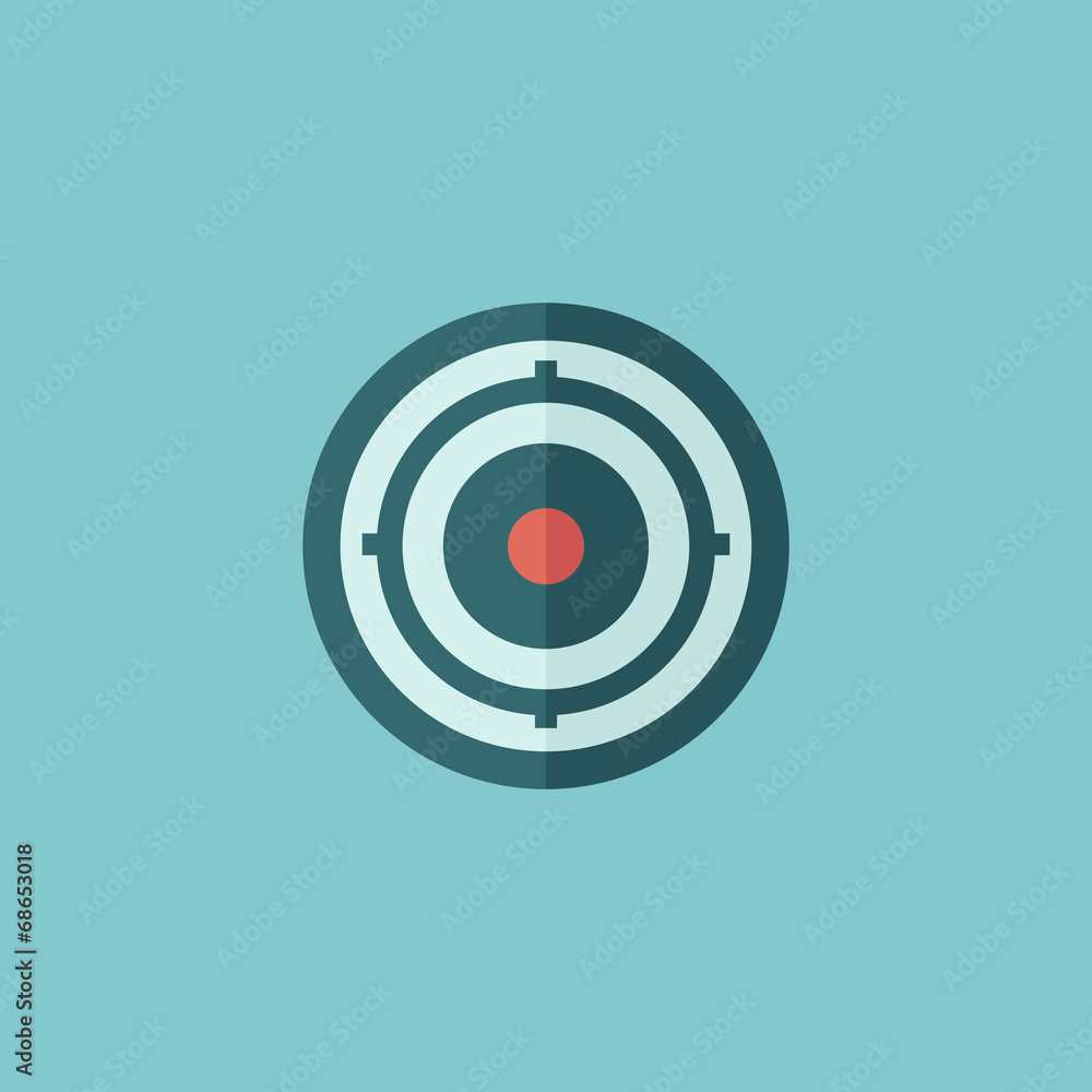 Target Flat Icon Target Flat Icon