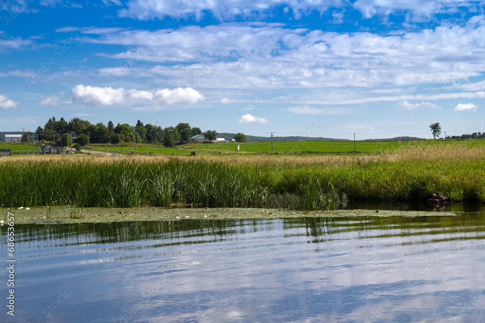 Maskinongé River, Quebec, Canada landscape