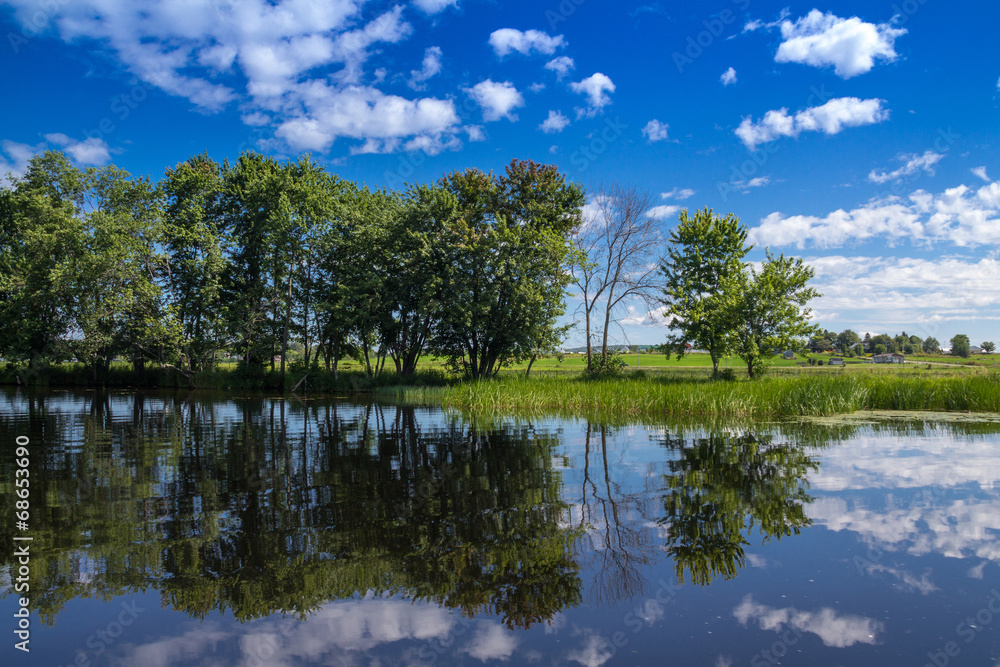 Maskinongé River, Qc, Canada landscape