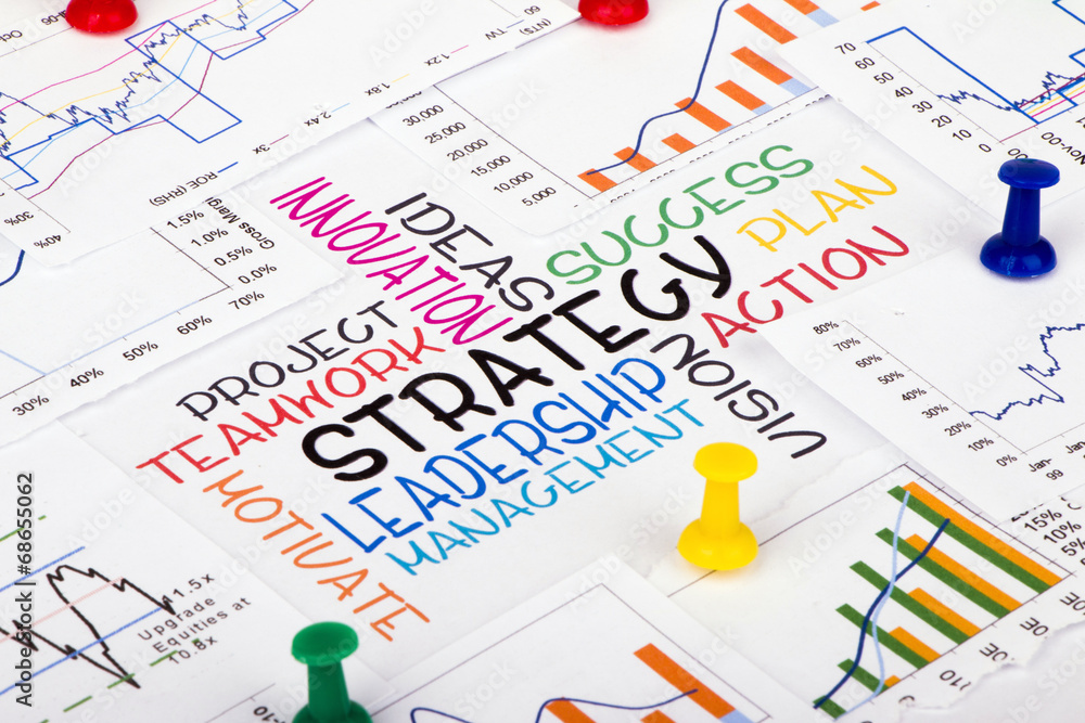 commercial strategy concept with financial graph commercial strategy concept with financial graph