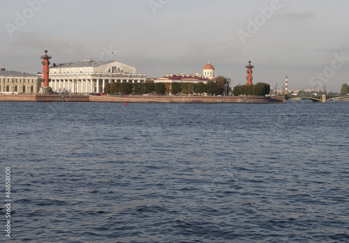Вид на Стрелку Васильевского острова. Санкт-Петербург