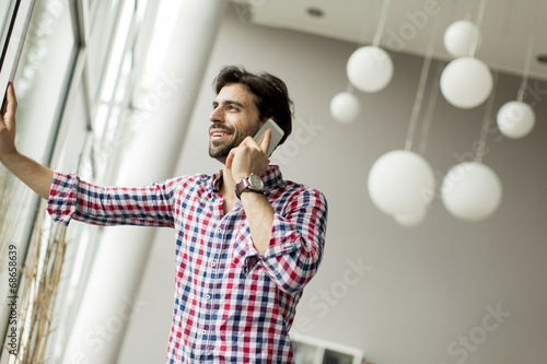 Young man in the office