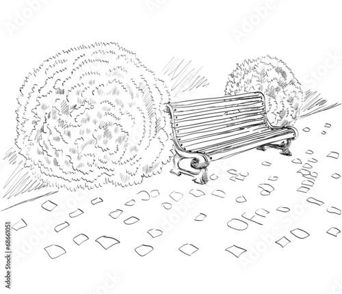Sketch the bench