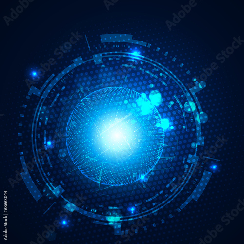 Futuristic graphic user interface