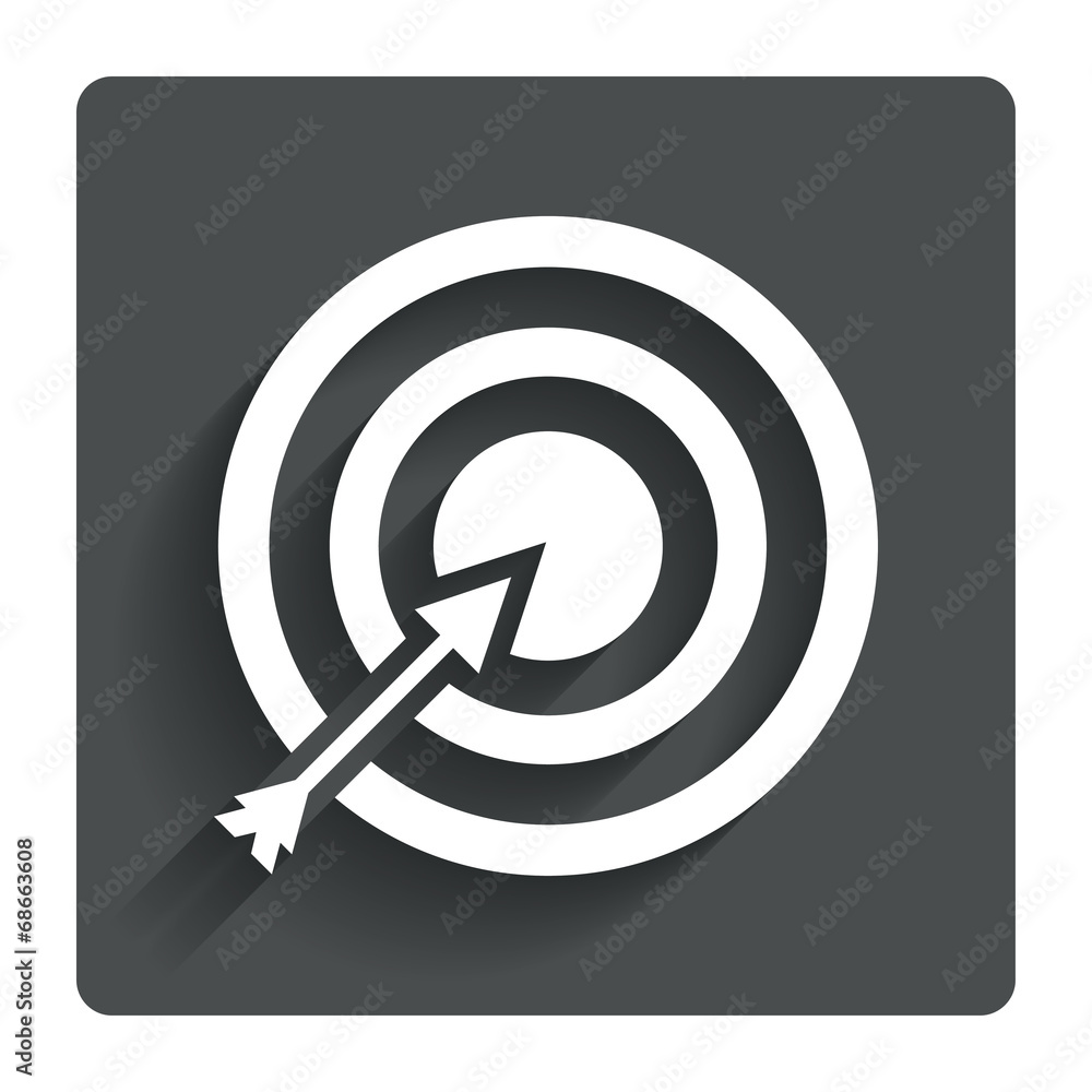 Target aim sign icon. Darts board symbol. Target aim sign icon. Darts board symbol.