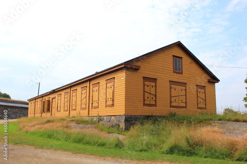 Festungsinsel Suomenlinna: Historisches Holzgebäude
