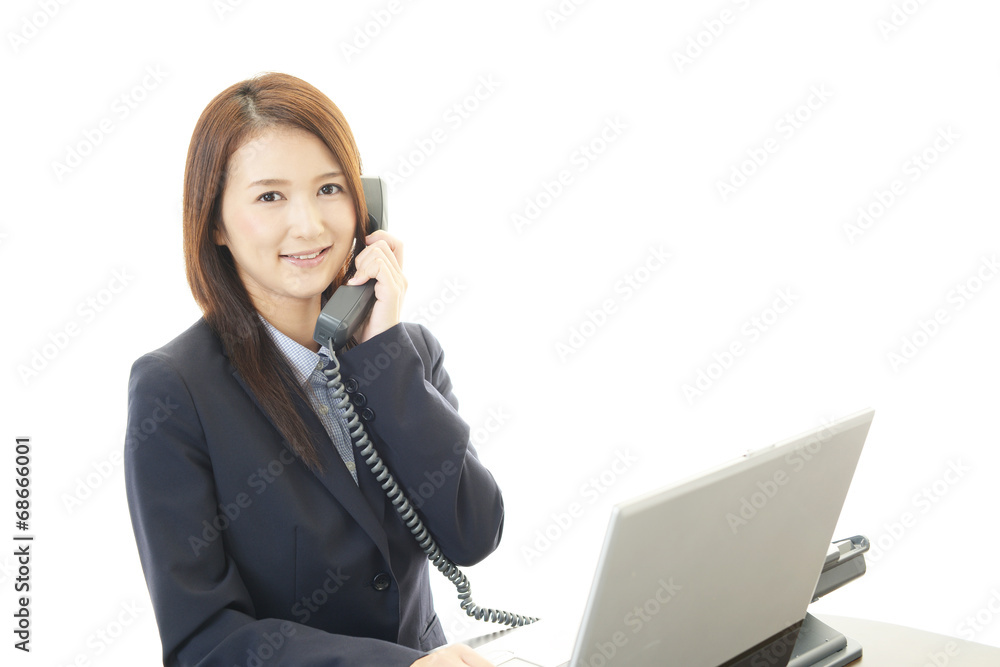 笑顔のOL 笑顔のOL