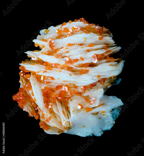 Tableau sur toile Vanadinite on Barite