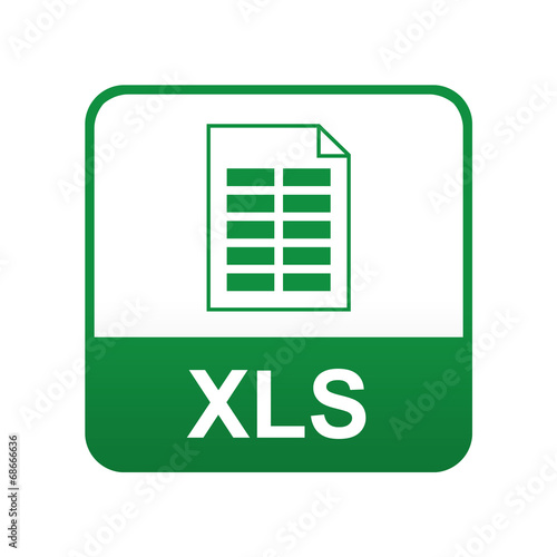 Etiqueta tipo app verde XLS