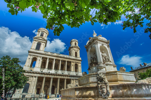 Church of Saint Sulpice in Paris, France