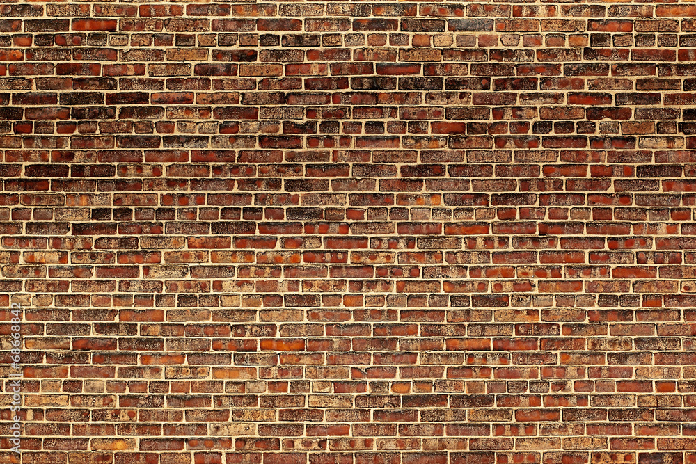 Naklejka premium the old red brick wall